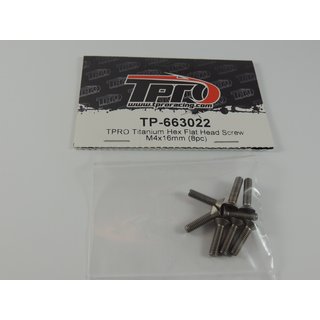 TPRO Titanium Senkkopfschraube M4x16mm (8pc)