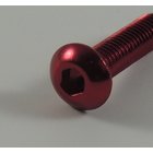 TPRO 7075 Aluminum Imbus Linsenkopf M3x8 (Rot) (10pc)