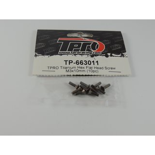 TPRO Titanium Senkkopfschraube M3x10mm (10pc)