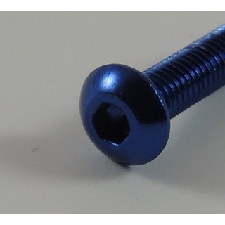 TPRO 7075 Aluminum Imbus Linsenkopf M3x6 (Blau) (10pc)
