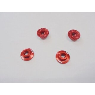 Kyosho Gezahnte Radmutter 1:10 (4) Rot