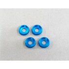 Kyosho Unterlegsscheiben M4 Alu (4) Light Blue