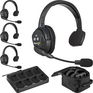 Kyosho UltraLITE 4 people system w/ 4 Single Headsets, batt., charger