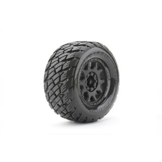 Extreme Tyre Monster Truck Rockform Belted 3.8 17mm Black Rims (2)