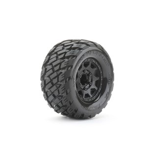 Extreme Tyre MT Rockform TRX Rustler/Hoss Black Rims (2)