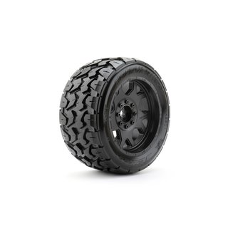 Extreme X-MT Tyre Tomahawk Belted on TRX Xmaxx Black Rims (2)