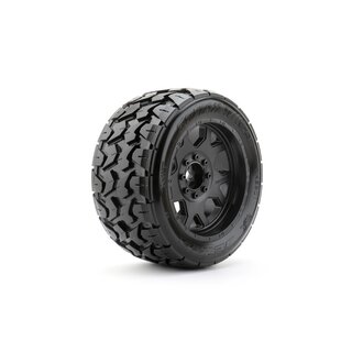 Kyosho Jetko EX Tyre Tomahawk Belted XMT Black Wheel TRX Xmaxx (2)