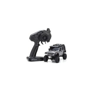 Kyosho Mini-Z 4X4 MX-01 Jeep Wrangler Rubicon Silver...