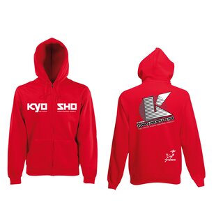 Kyosho Sweatshirt Kapuze mit Rei?verschluss 2022 (S) Rot