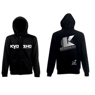 Kyosho Sweatshirt Kapuze mit Rei?verschluss 2022 (S) Schwarz
