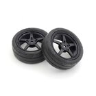 Kyosho Verklebte Reifen FZ02 5-Spoke Black 1:10 Fazer 2.0...
