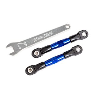 TRAXXAS Sturz-Spurstange 7075-T6 Alu blau 56mm hinten l/r
