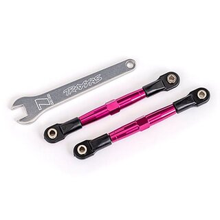 TRAXXAS Vorspurstange 7075-T6 Alu pink 75mm vorne l/r