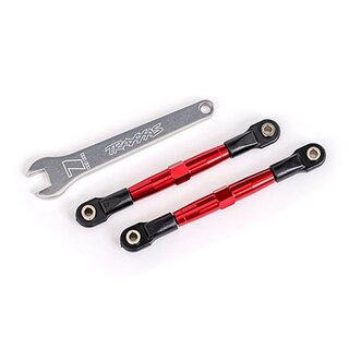 TRAXXAS Vorspurstange 7075-T6 Alu rot 75mm vorne l/r