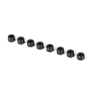 TRAXXAS Stoppmutter schwarz 3mm (8)