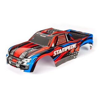 TRAXXAS Karosserie Stampede 4x4 rot mit Aufkleber