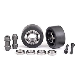 TRAXXAS Komplettrad f�r Wheelie bar 6061-T6 Alu dunkel-titan (2)