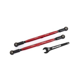 TRAXXAS Wide-X-Maxx Vorspurstangen 7075-T6 Alu rot 188mm (2)
