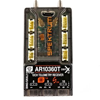 AR10360T 10 Channel AS3X & SAFE Telemetry Receiver