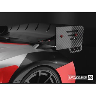 Bittydesign Universal Carbon Side Dams kit for 1/8 GT wing (2pcs)