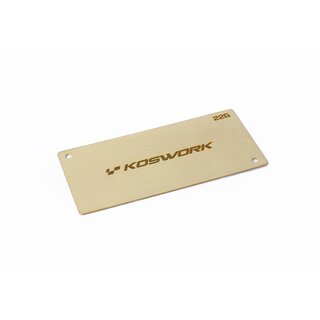 Koswork 22g Shorty LiPo Weight 94x46x0.6mm