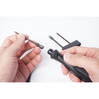 Koswork Mini-Z 4pcs Mini Car Tool Set (H1.5, N4.5, P00 & P1) 1/4 Drive Hex