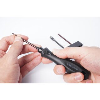 Koswork Mini-Z 4pcs Mini Car Tool Set (H1.5, N4.5, P00 & P1) 1/4 Drive Hex