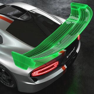 Bittydesign rear wing for VPR 1/7 ARRMA Felony body shell with nylon stands (spare part)