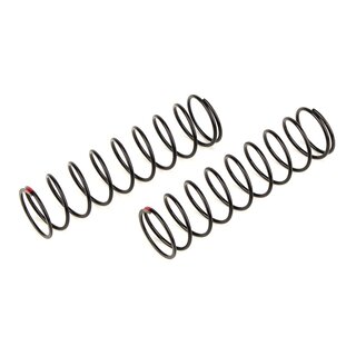 Team Associated Rear Springs V2, red, 4.7 lb/in, L86, 10.0T, 1.6D