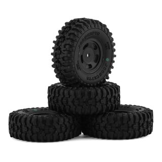 JConcepts Tusk - green compound - pre-mounted, black...