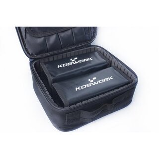 Koswork 260x230x95mm Hard Frame Battery Bag (w/ 2pcs Battery Safety Bags)