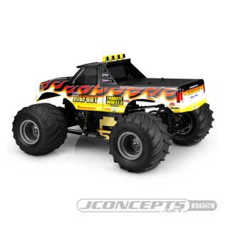 JConcepts 1993 Ford F-250 monster truck Tribute Wheels BIGFOOT? body w/ racerback and visor