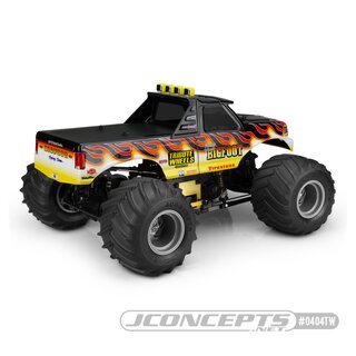 JConcepts 1993 Ford F-250 monster truck Tribute Wheels BIGFOOT? body w/ racerback and visor