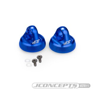 JConcepts Fin, 13mm shock cap - blue (Fits ? Team...