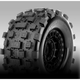 Kyosho Jetko EX Tyre XMT Wasteland Belted Black Wheel 24mm Xmaxx & Kraton(2)