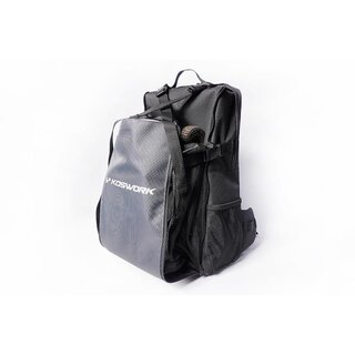 Koswork RC Car Expandable Backpack (1/8 Buggy, 1/10 Buggy, Truck, Touring & Crawler) Black