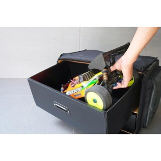 Koswork 1/8 Compact 3 Drawer Buggy/Onroad Car Bag (1/8, 1 Large & 2 Medium)