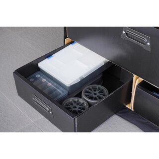 Koswork 1/8 GT Compact 3 Drawer Car Bag (1/8 GT, 1 Large & 2 Medium)