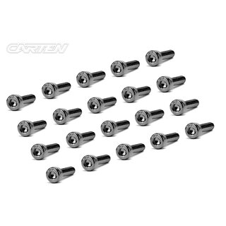 CARTEN Zylinderkopfschrauben M3x14mm 12.9 Black Nickel Coating (20)