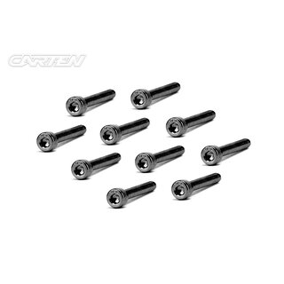 CARTEN Zylinderkopfschrauben M3x25mm 12.9 Black Nickel Coating (10)