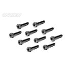 CARTEN Zylinderkopfschrauben M3x25mm 12.9 Black Nickel...