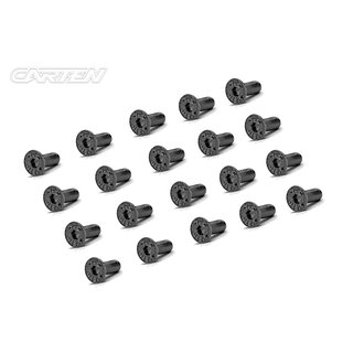 CARTEN Senkkopfschrauben M3x8mm 12.9 Black Nickel Coating (20)