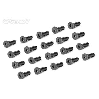 CARTEN Senkkopfschrauben M3x14mm 12.9 Black Nickel Coating (20)