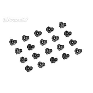 CARTEN Senkkopfschrauben M2,5x8mm 12.9 Black Nickel Coating (20)