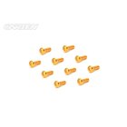 CARTEN Linsenkopfschrauben M2,5x8mm 12.9 Gold Coating (10)