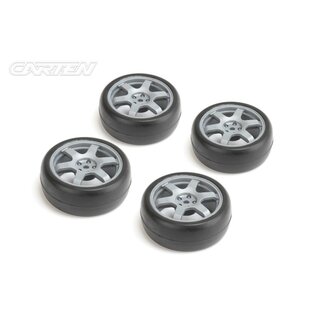 CARTEN TC Slick R�dersatz 6-Speichen ET-0mm silber (4)