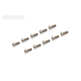 CARTEN Titan Gr-2 Linsenkopfschrauben M3x10mm  (10)