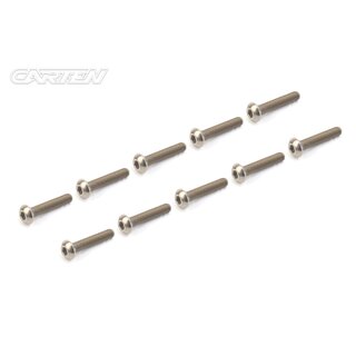 CARTEN Titan Gr-2 Linsenkopfschrauben M3x20mm  (10)