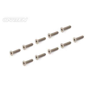 CARTEN Titan Gr-2 Senkkopfschrauben M3x15mm (10)