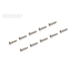 CARTEN Titan Gr-2 Senkkopfschrauben selbstschneidend 3x15mm  (10)